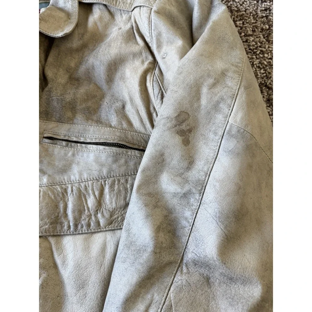 Vintage Aviator Aeropostale 1925 Men's Leather Bomber Jacket Size 44